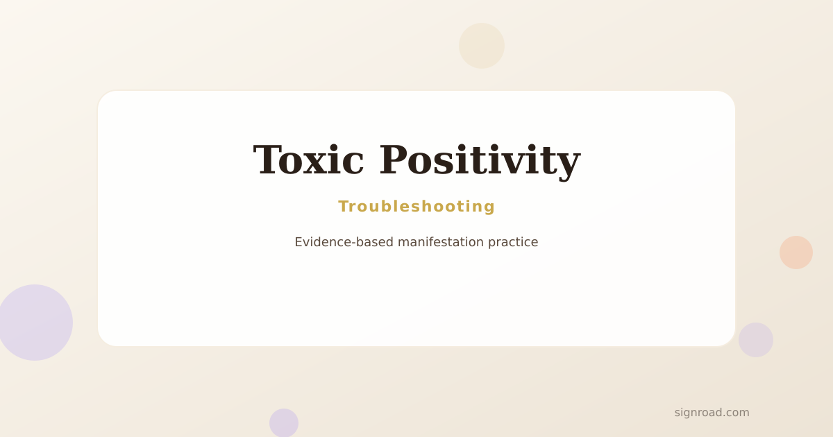 A grounded illustration of overcoming it feels like toxic positivity in manifestation