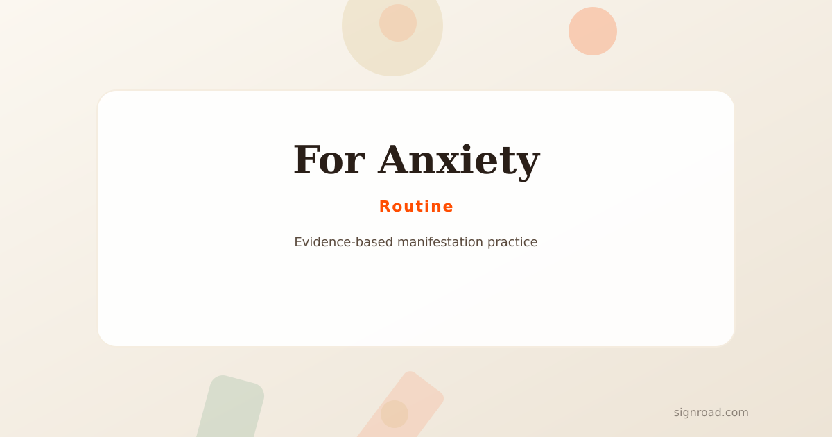 A 5-minute spiritual routine illustration for Anxious People