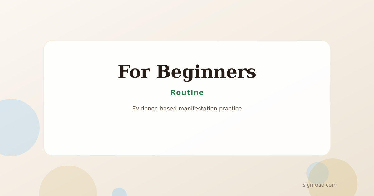 A 5-minute spiritual routine illustration for Beginners