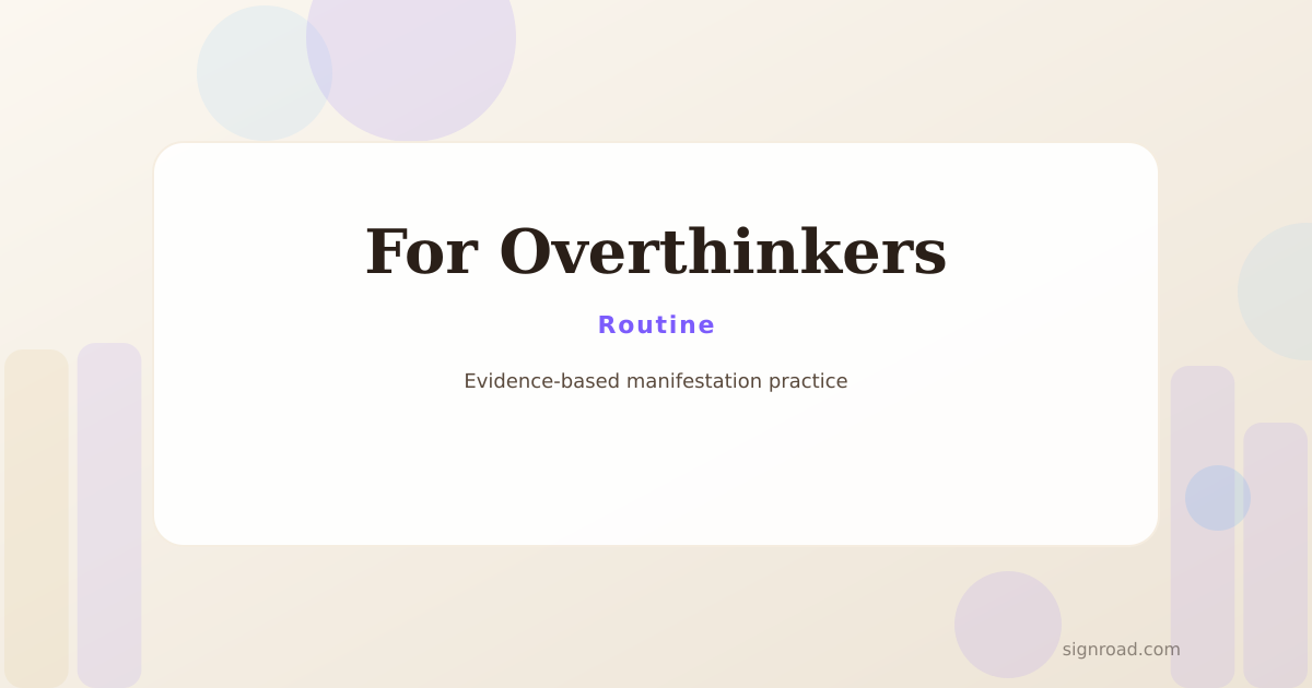 A 10-minute spiritual routine illustration for Overthinkers