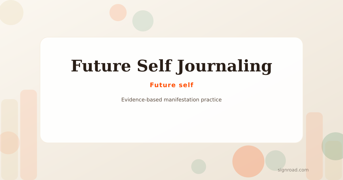 A future self letter writing illustration