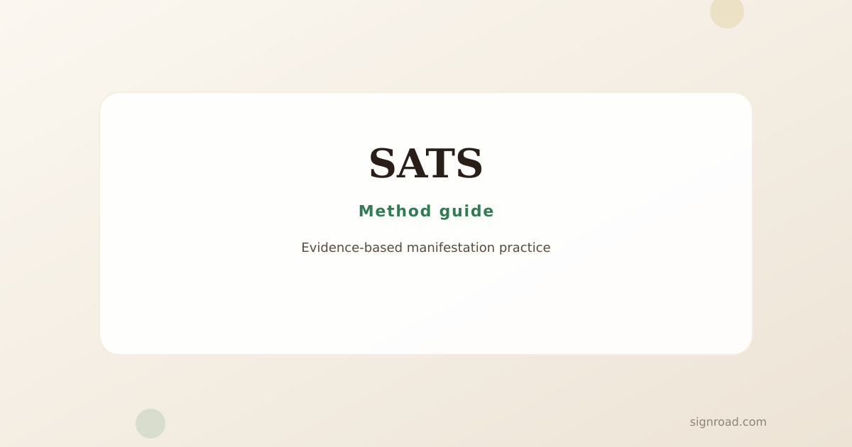 A calm, warm illustration representing the SATS practice