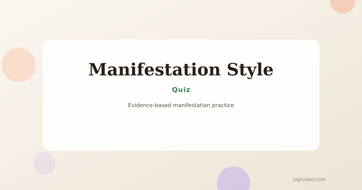 What's Your Manifestation Style? cover