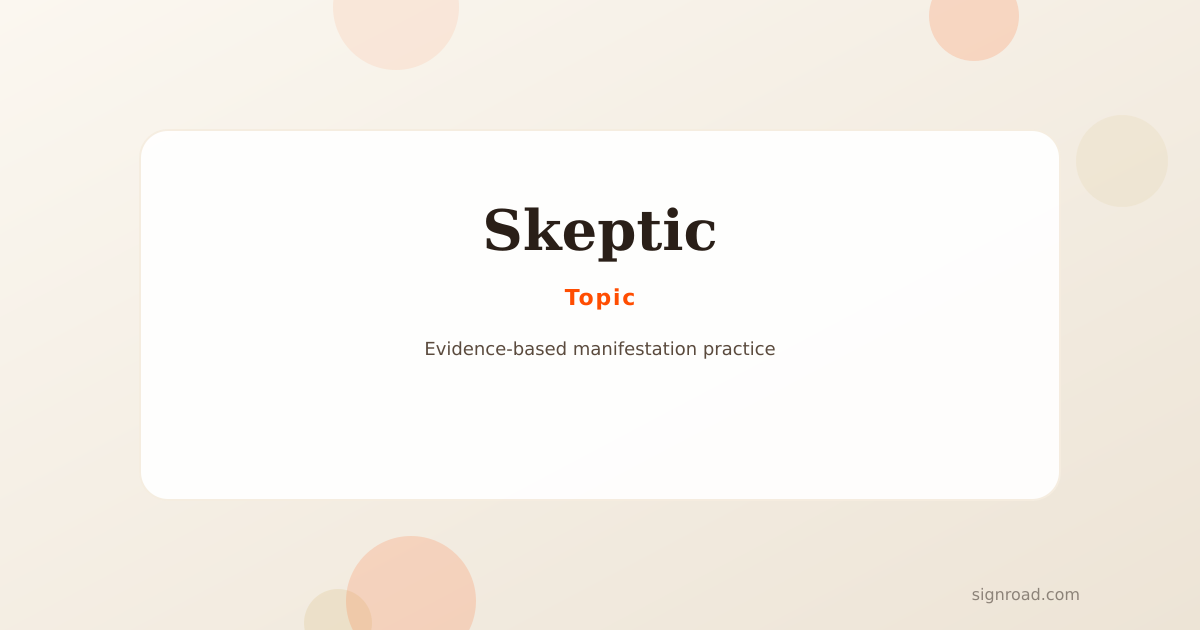 An illustration for The Best Manifestation Method for Skeptics